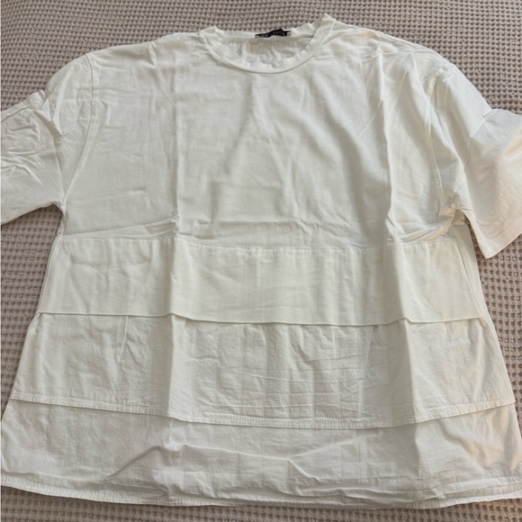 Zara white layered tshirt - Picture 4 of 6
